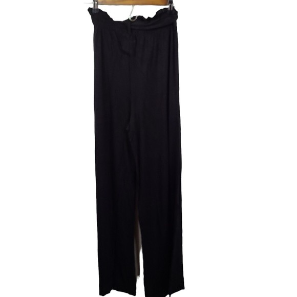 NWT Chaser Black Wide Leg Pull On Pant Medium - Picture 2 of 6